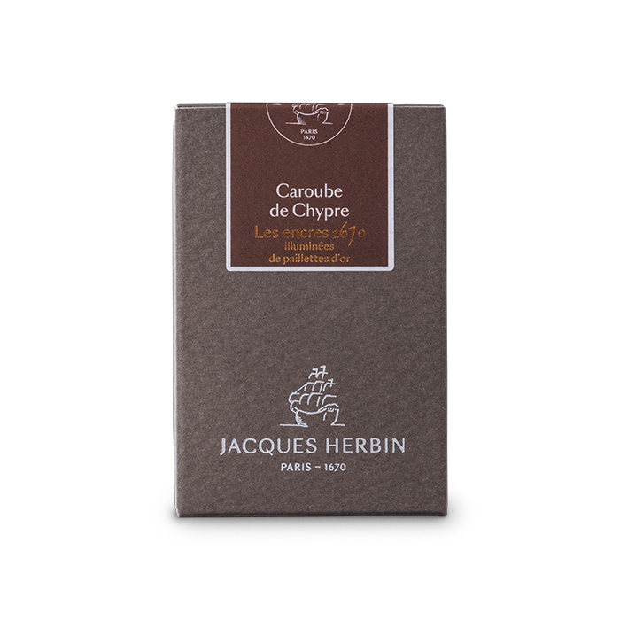 Jacques Herbin shimmer ink 1670系列 Caroube de Chypre 豆角棕 閃粉墨水