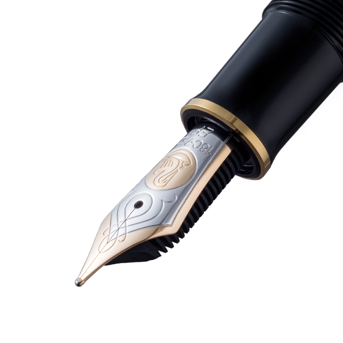 Pelikan 百利金  Souverän M800 黑藍金夾墨水筆