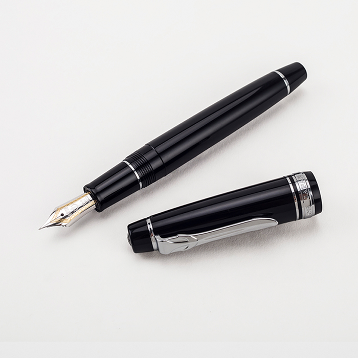 Sailor Pro Gear 大型平頂系列Σ 銀夾黑色 墨水筆