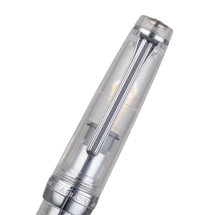 Sailor寫樂 Professional Gear大型平頂系列 銀夾透明墨水筆