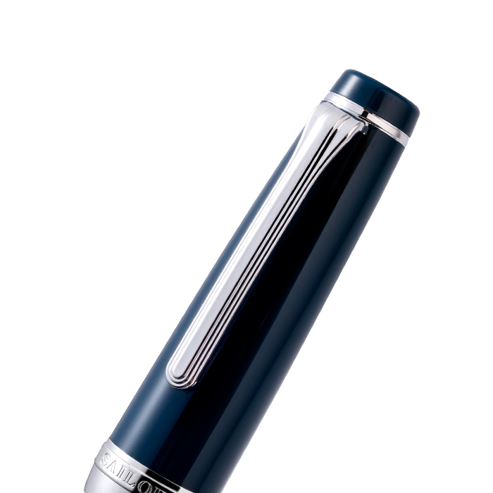 Sailor寫樂 Professional Gear大型平頂系列特別版 銀夾暗夜藍墨水筆