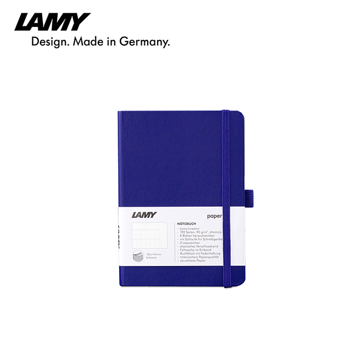 LAMY凌美 軟皮系列筆記本 A6 藍色 - LAMY鋼筆書寫專用紙