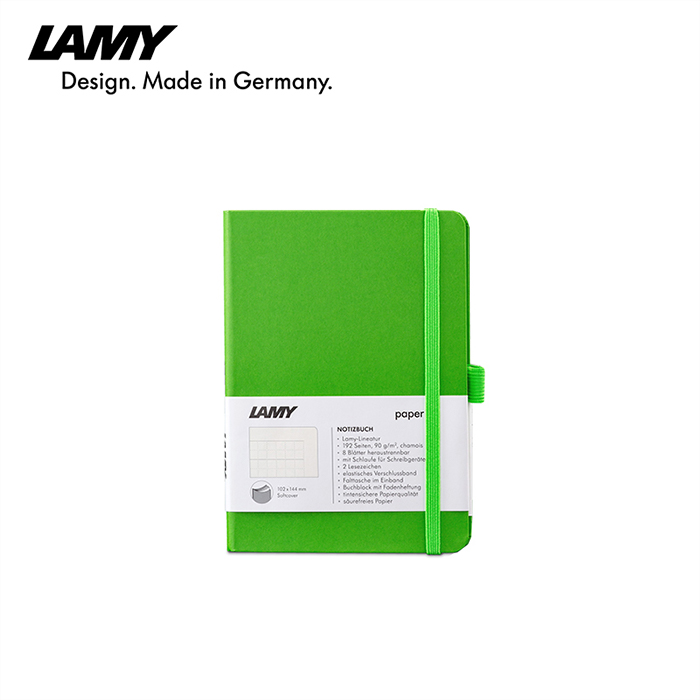 LAMY凌美 軟皮系列筆記本 A6 綠色 - LAMY鋼筆書寫專用紙