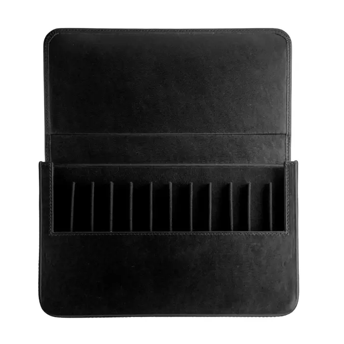 Galen Leather Magnum Opus皮革硬筆盒 黑色 十二支裝 連可拆式筆盤
