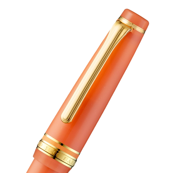 Sailor寫樂 中型平頂系列特別版 日本五節日系列 重陽(橙色) 14K 鋼筆套裝 連金木犀墨水