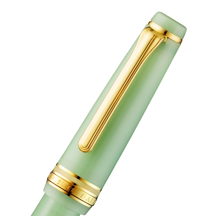 Sailor寫樂 中型平頂系列特別版 日本五節日系列 人日(綠色) 14K 鋼筆套裝 連常盤松墨水