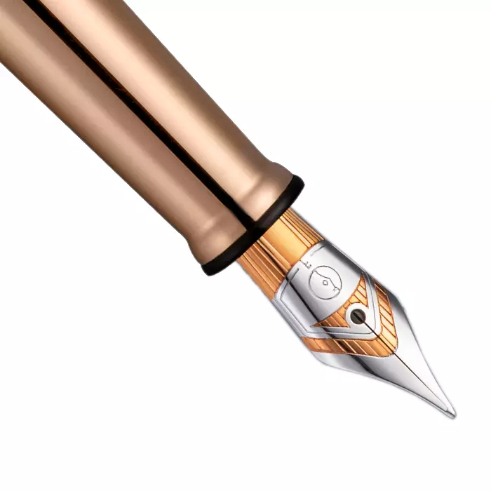 Otto Hutt奧托赫特 Design 04 玫瑰金夾 黑色 墨水筆