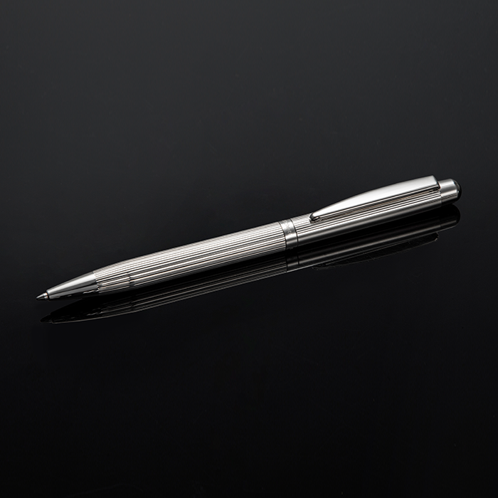 Otto Hutt奧特赫 Design 02系列 銀夾 純銀直紋 原子筆