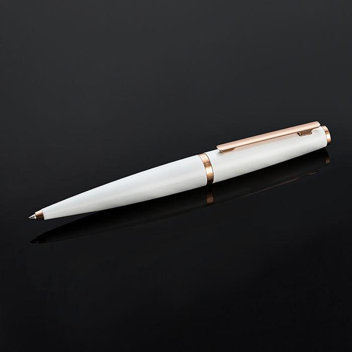 Otto Hutt Design 06系列 玫瑰金夾 白色 原子筆