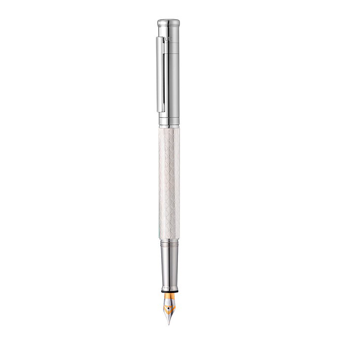 Otto Hutt Design 04系列 銀夾 純銀 鑽石公主方切割 墨水筆
