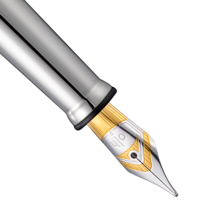 Otto Hutt Design 04系列 銀夾 純銀 鑽石公主方切割 墨水筆