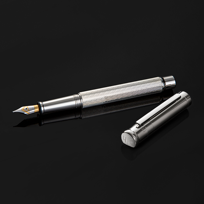Otto Hutt Design 04系列 銀夾 純銀 鑽石公主方切割 墨水筆