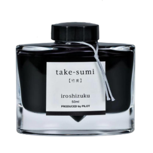 Pilot 百樂 色彩雫 瓶裝墨水 50毫升 竹炭 Take-sumi