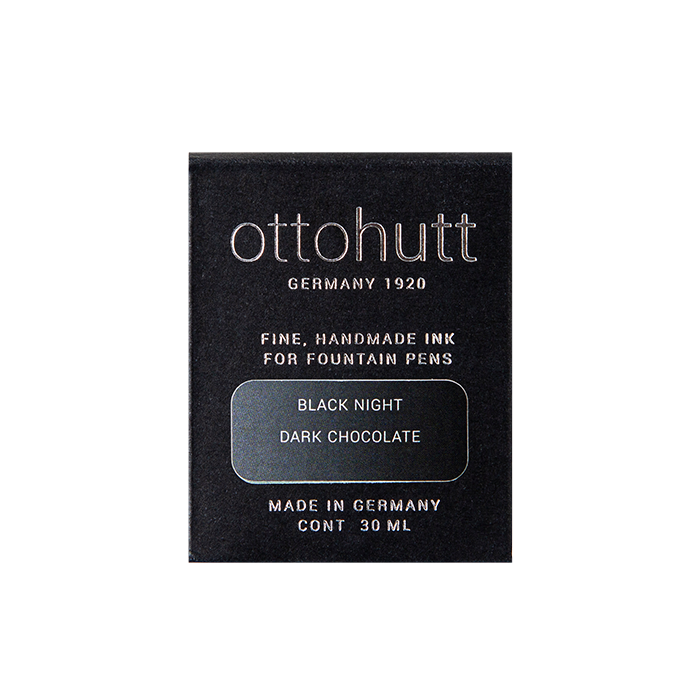 Otto Hutt 奧特赫 香氣墨水30毫升連玻璃筆套裝  夜黑 黑巧克力味
