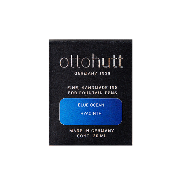 Otto Hutt 奧特赫 香氣墨水30毫升連玻璃筆套裝  海洋藍 風信子味