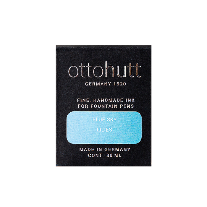Otto Hutt 奧特赫 香氣墨水30毫升連玻璃筆套裝  天空藍  百合味