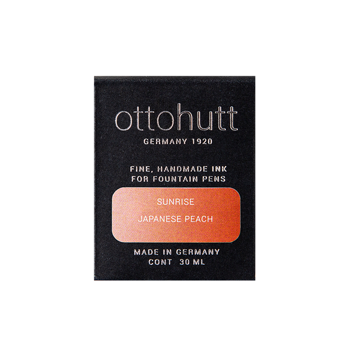 Otto Hutt 奧特赫 香氣墨水30毫升連玻璃筆套裝  日出橙 日本桃味