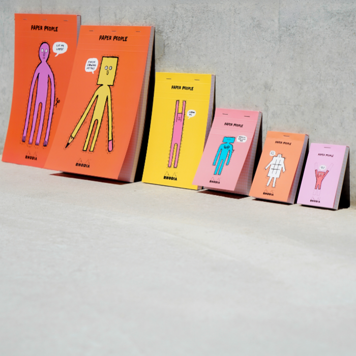 Rhodia 羅地亞 90週年 x Jean Jullien A4  N°18 上翻筆記本 