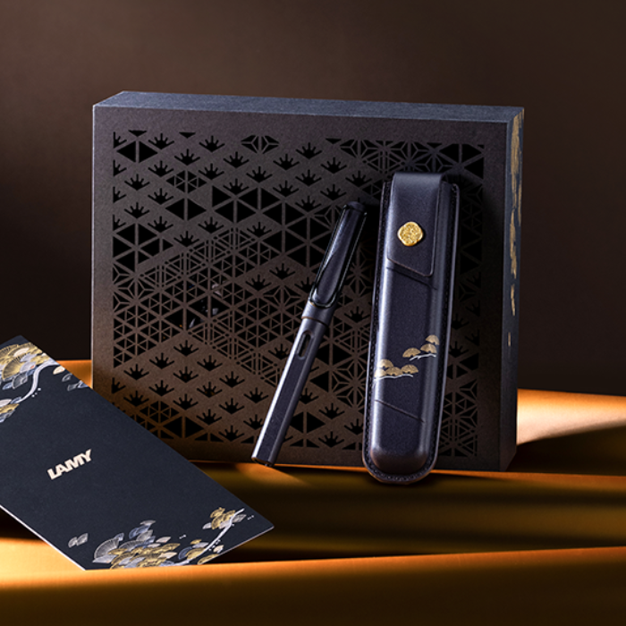 Lamy 凌美 Safari 狩獵系列 松煙 鋼筆墨水套裝 (連皮套)