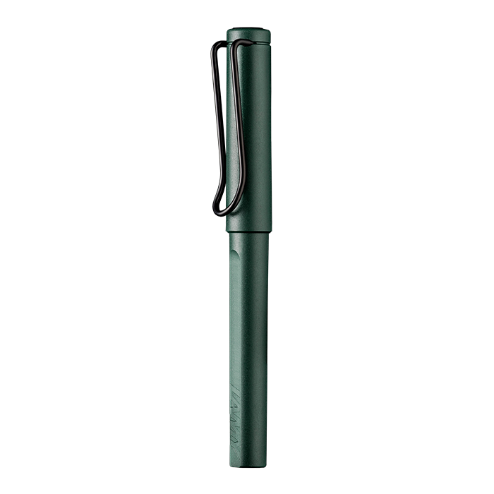 Lamy 凌美 Safari 狩獵系列 Matt Green 暗夜綠 鋼珠筆連皮套套裝 