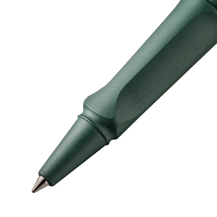 Lamy 凌美 Safari 狩獵系列 Matt Green 暗夜綠 鋼珠筆連皮套套裝 