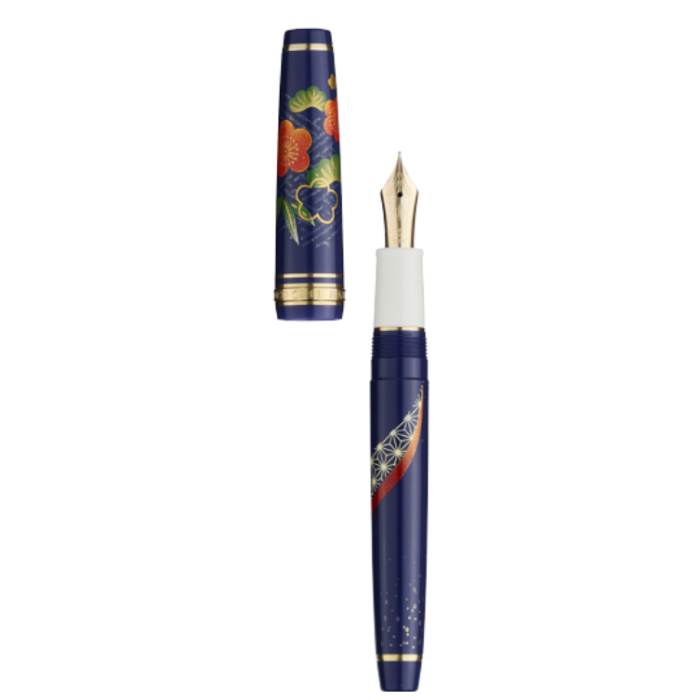 Sailor 寫樂 中型平頂系列 特別版 Kimono Longevity 長壽 14k 鋼筆